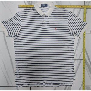 Polo by Ralph Lauren Black and White Striped Polo Shirt size XL